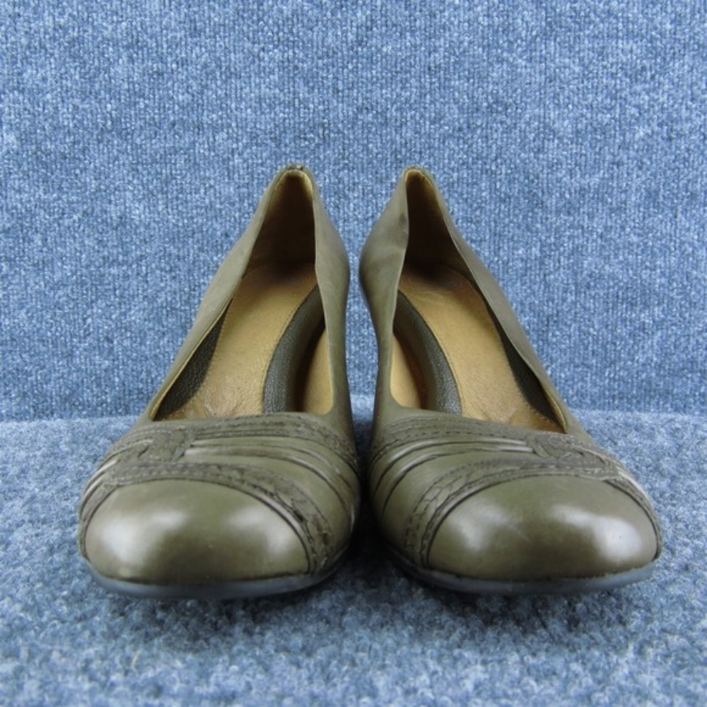 Nurture Women Wedge Pump Shoes‎ Size 9 Medium Professional Brown Leather - Picture 2 of 10